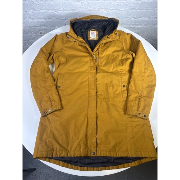 Fjällräven Kiruna Padded Parka Women’s XL Acorn G-1000 Hooded Winter Jacket - Picture 1 of 16